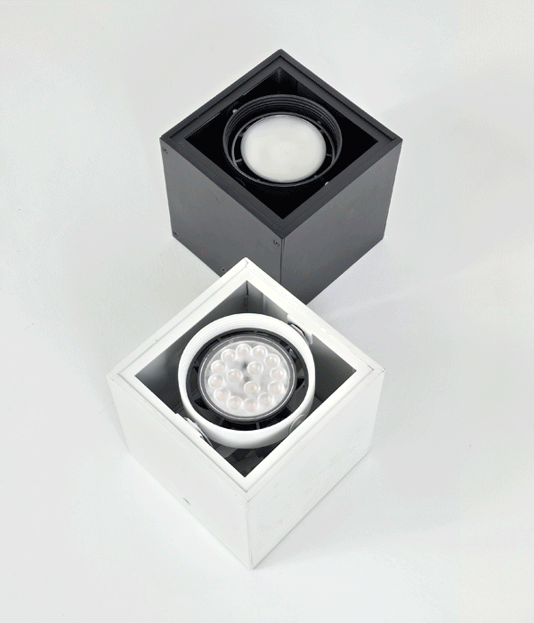 LED PAR30 린지 사각직부 (화이트/블랙)