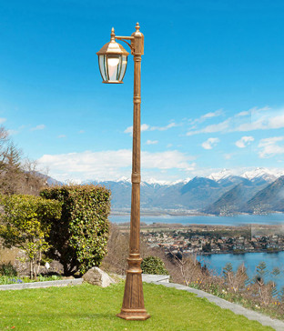 화니 1등 정원등 가로등 외부조명 (2m 황동) 하향